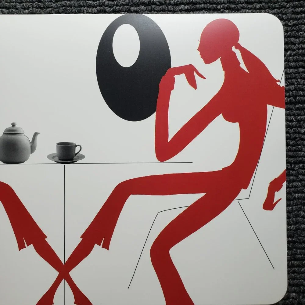 Retroneu Design Studio 225 Placemat & Coaster Set Retro Chic Made in Italy (2)